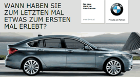 Die Vorlage von BMW berücksichtigt das Vorschau-Fenster und macht damit neugierig, das Mailing zu öffnen.