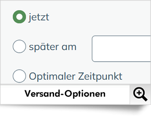 Dialog-Mail bietet die Möglichkeit, Mailings zu einem vor-definierten Zeitpunkt zu verschicken - auch zum idealen!