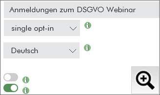 1. Sie legen eine Liste für die Veranstaltungs-Anmeldungen an.